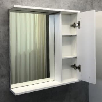 Зеркало-шкаф Comforty "Модена М-60" белый матовый