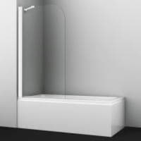 Шторка на ванну WasserKRAFT Leine 35P01-80WHITE Fixed