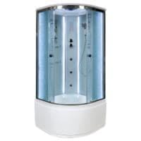 Душевая кабина DTO ЕМ4510 (100х100х220) с LED-подсветкой и гидромассажем