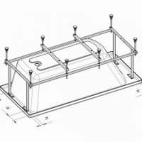 Монтажный комплект к акриловой ванне Roca Genova-N 150x75 ZRU9302895