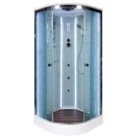 Душевая кабина DTO ЕМ1510 N (100х100х220) с LED-подсветкой и гидромассажем