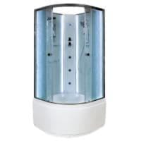 Душевая кабина DTO EM4590 (90х90х220) с LED-подсветкой и гидромассажем