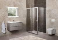 Душевой уголок BelBagno UNIQUE-AH-1-100/115-80-C-Cr