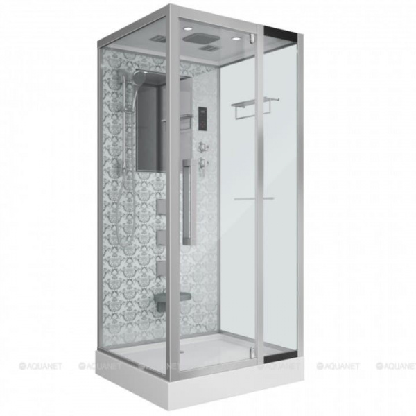 Душевая кабина Niagara Luxe 7714W серебро, 100x90x220 см