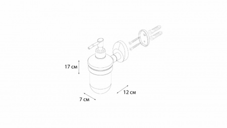 Дозатор жидкого мыла Fixsen Europa FX-21812