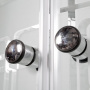 Душевая кабина DTO ЕМ4510 (100х100х220) с LED-подсветкой и гидромассажем