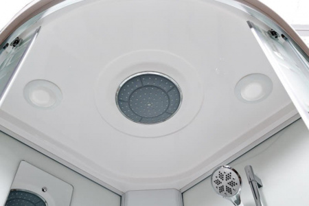 Душевая кабина DTO ЕМ4510 (100х100х220) с LED-подсветкой и гидромассажем