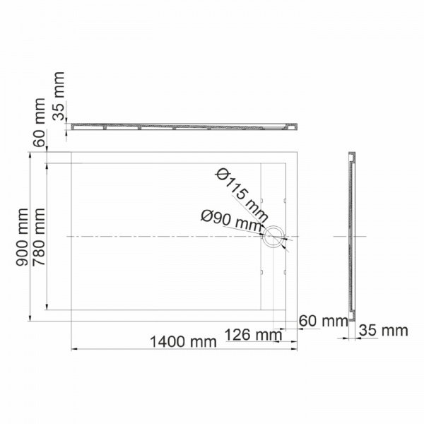 Душевые поддон WasserKRAFT 19T36
