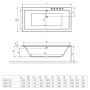 Ванна акриловая Excellent Pryzmat Slim 170x75 см