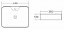 Раковина BelBagno BB1387