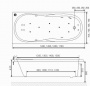 Ванна акриловая Excellent Sekwana 170x75 см