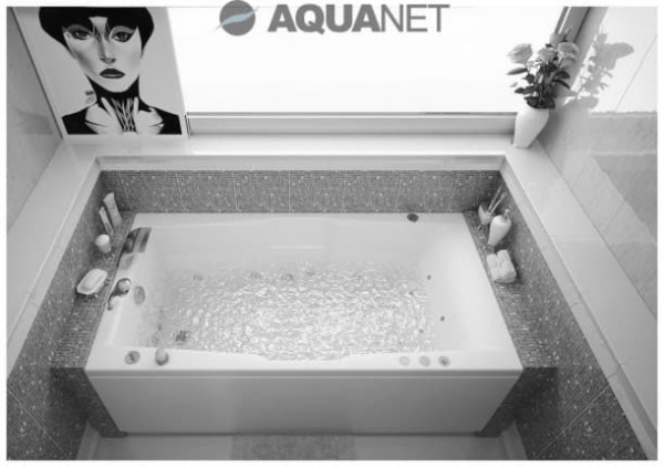 Ванна акриловая Aquanet Vega 190x100 см