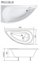 Ванна акриловая 1MarKa Piccolo 150x75 L