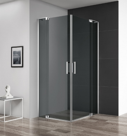 Душевой уголок Cezares SLIDER-A-2-80/90-GRIGIO-Cr