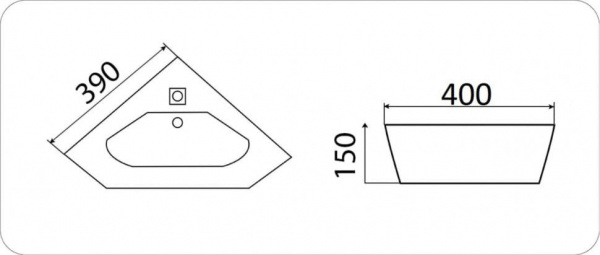 Умывальник CeramaLux 7012J