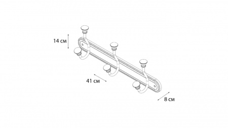 Плана 3 крючка Fixsen Adele FX-55005-3