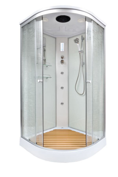 Душевая кабина DTO ЕМ1580 (80х80х220) с гидромассажем и электрикой