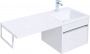Тумба с раковиной Aquanet Токио 110 R белый (подвесная, 1 ящик)