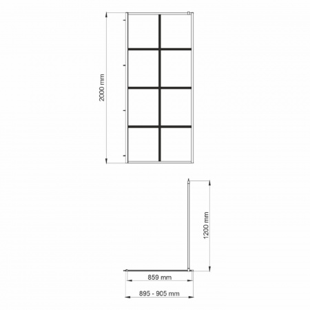 Душевая перегородка WasserKRAFT Glan 66W39