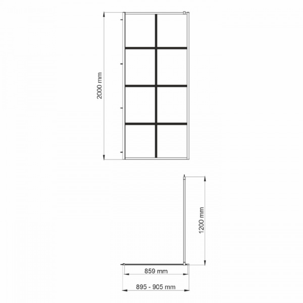 Душевая перегородка WasserKRAFT Glan 66W39