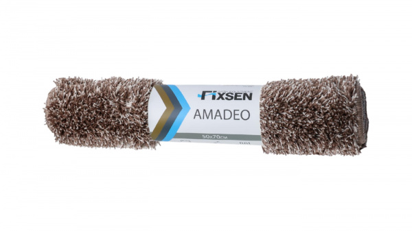 Коврик для ванной Fixsen Amadeo 1-ый,  FX-3001I, коричневый, 50х70 см.