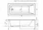 Ванна акриловая Aquanet Bright 165x70 см