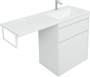 Тумба с раковиной Aquanet Токио 130 R белый (напольная, 1 ящик)