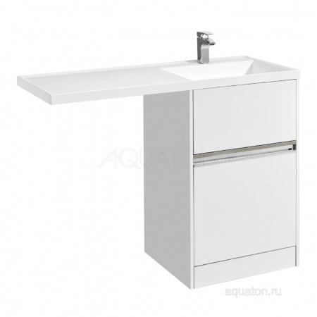 Тумба с раковиной Aquaton Лондри 600 белый