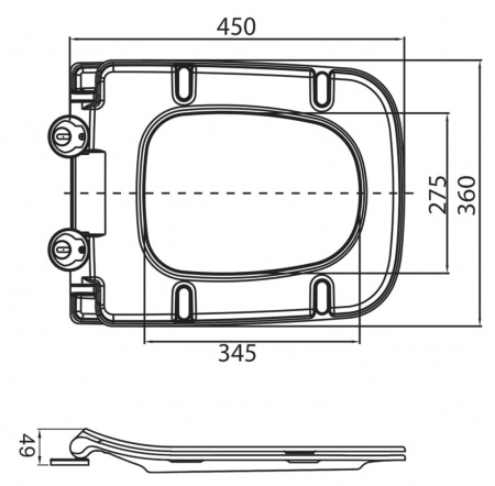 Крышка-сиденье BelBagno SELA BB3201SC