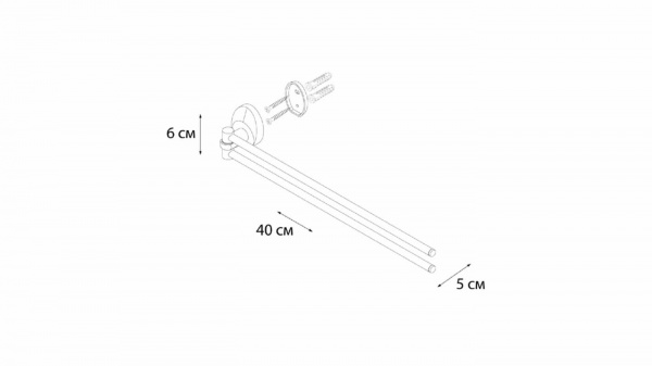 Полотенцедержатель рога 2-ой Fixsen Europa FX-21802A