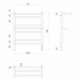 Полотенцесушитель электрический Lemark Pramen LM33707Z П7 500x700, диммер справа, хром