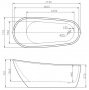 Ванна акриловая BelBagno BB15 173х78 см