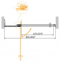 Душевая дверь Cezares SLIDER-B-1-80/90-C-NERO