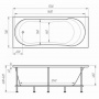 Ванна акриловая Marka One Libra 170x70 см