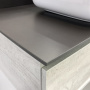Тумба с раковиной Comforty "Прага-120" дуб белый с антрацитовой столешницей