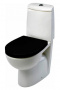 Крышка для чаши Roca Victoria Nord Soft Close черная+белая ZRU9302627 петли хром