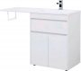 Тумба с раковиной Aquanet Токио 130 R белый (напольная, 1 ящик, 2 дверцы)