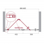 Душевая дверь BelBagno ALBANO-BS-12-90-C-Cr