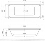 Ванна акриловая Excellent Arana 180x85 см