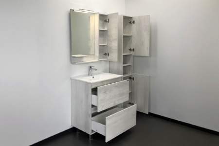 Тумба с раковиной Comforty "Верона-75" дуб белый