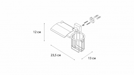 Бумагодерж.+держ.дезодоранта Fixsen Kvadro FX-61309+10
