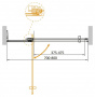 Душевая дверь Cezares SLIDER-B-1-70/80-GRIGIO-Cr