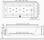 Ванна акриловая Excellent Aquaria 150x70 см
