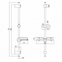 Стойка для душа Lemark LM3775BL с полочкой