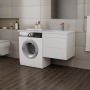 Тумба с раковиной Veneciana NERA 120 R под стиральную машину 2 ящика, белая