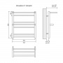 Полотенцесушитель водяной Lemark Pramen LM33607 П7 500x600