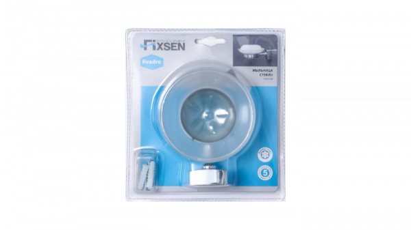 Мыльница стекло Fixsen Kvadro FX-61308