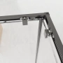 Душевой угол Veconi Evo 300 GR, 1100х800x1950, графит брашинг, прозрачное стекло