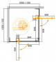 Душевой уголок Cezares SLIDER-A-2-100/110-BR-Cr