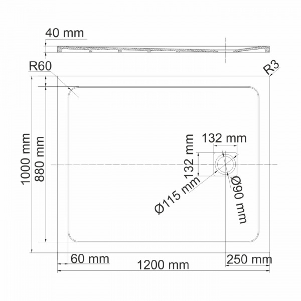 Душевые поддон WasserKRAFT 19T10